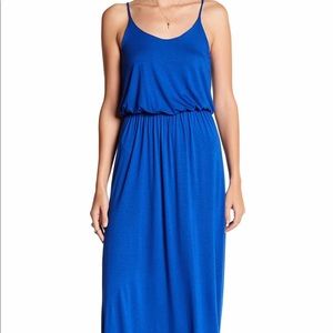 Lush solid color maxi dress